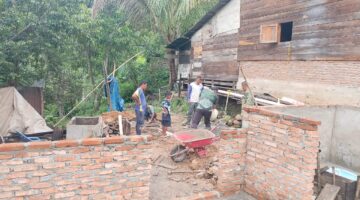 Progres Pembangunan Lima Unit RTLH Program TMMD ke-130 di Kodim 0113/Gayo Lues Capai 27 Persen